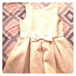 Gold and white dress